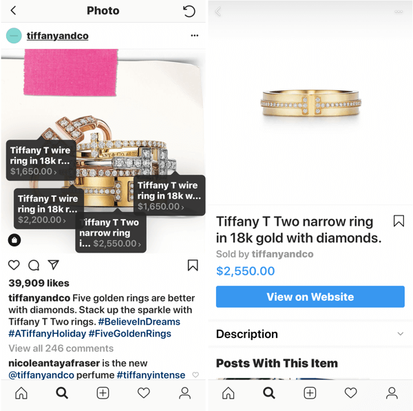 Как да подобрите снимките си в Instagram, публикация на изображение от магазин от Tiffany & Co.