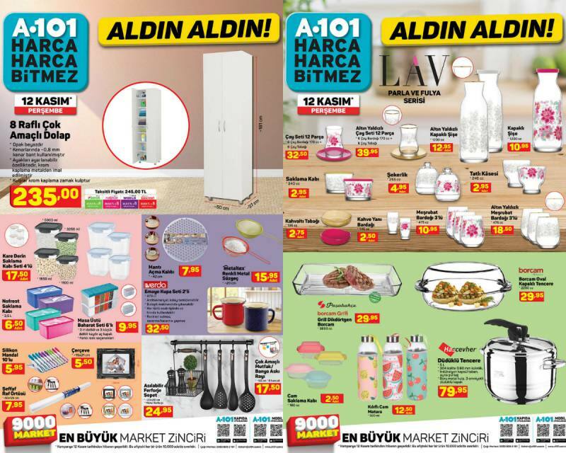Срок за домашна доставка в супермаркет A 101! Какви са продуктите с отстъпка от каталога A 101 на 19 ноември?