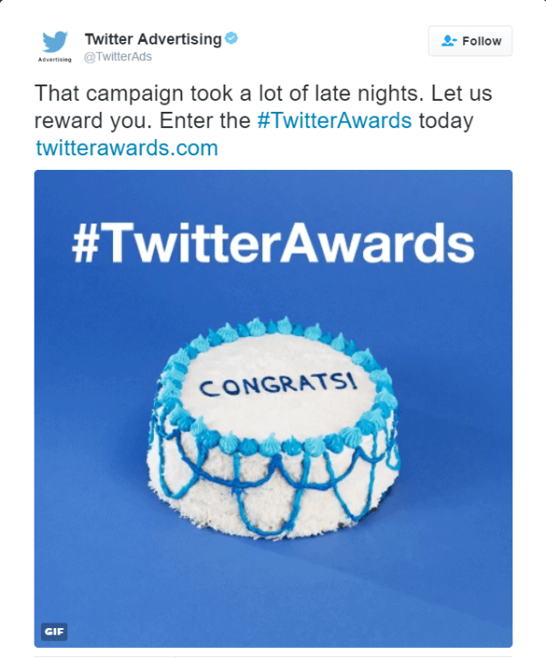 награди в Twitter
