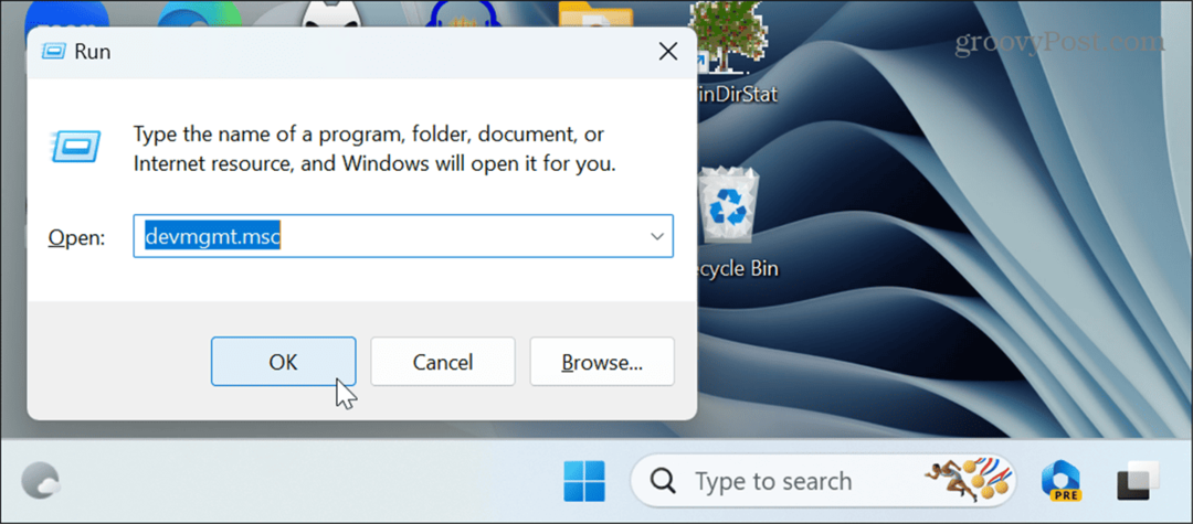 Отворете диспечера на устройства в Windows 11