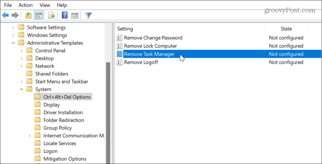 Деактивирайте диспечера на задачите в Windows 11