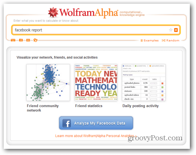 wolfram alpha facebook доклад анализирайте