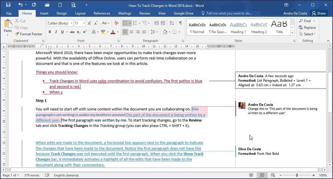 Как да проследявате промените в документите на Microsoft Word