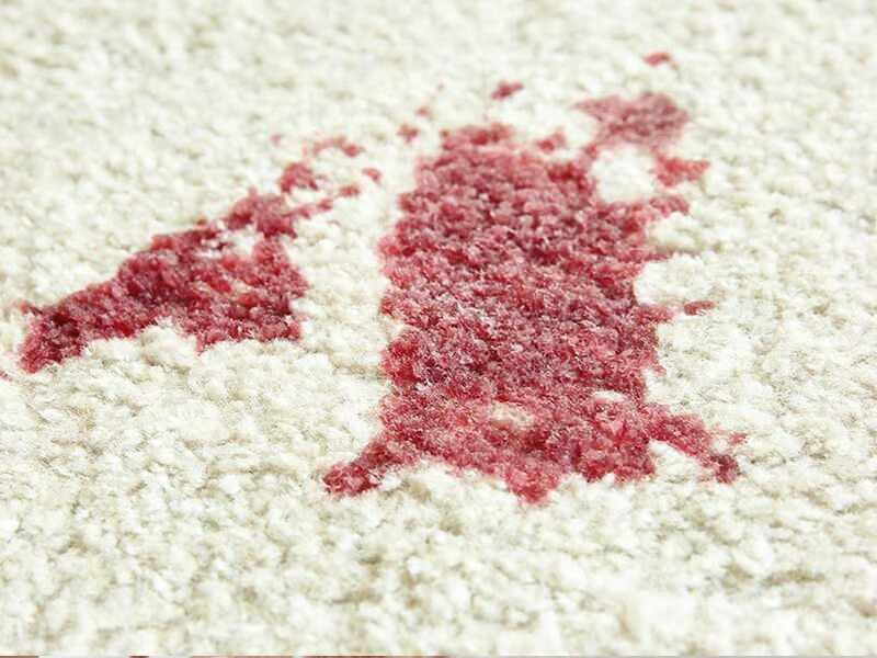 как да премахнете петно ​​от черница от килим