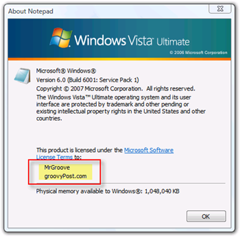 Собственик на дисплей и организация за Windows Vista