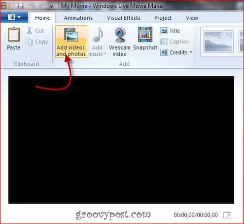 Как да завъртите филмов файл в Windows Live Movie Maker