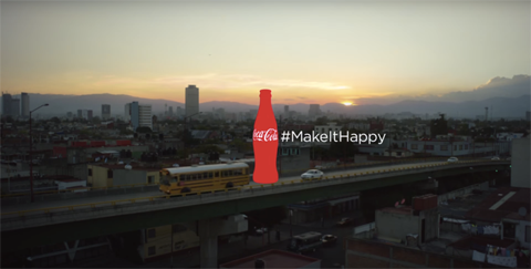 кока-кола хаштаг билборд
