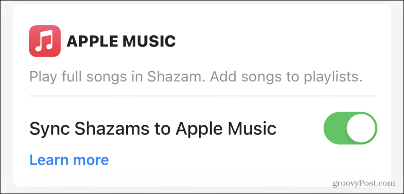 Синхронизирайте Apple Music с Shazam