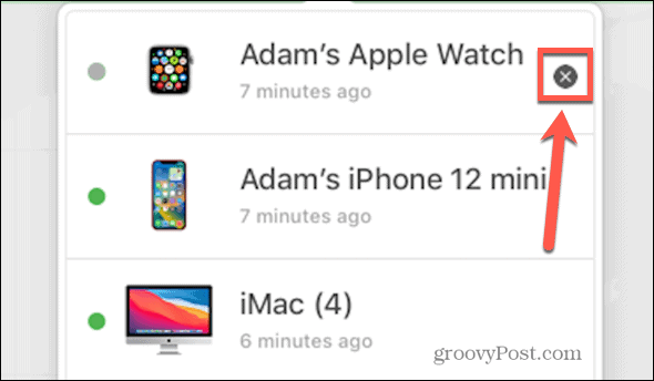 icloud премахнете Apple Watch x