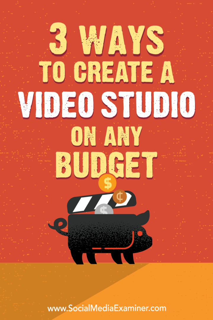 3 начина за създаване на видео студио за всеки бюджет: Проверка на социалните медии