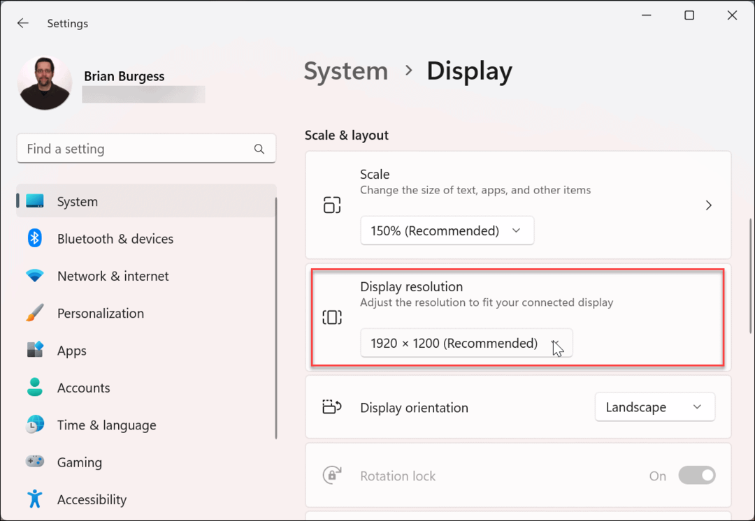 Как да промените разделителната способност на екрана на Windows 11