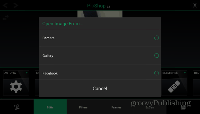 PicShop Android зарежда изображение