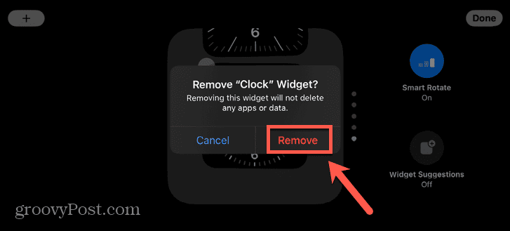 бутон за премахване на iphone в режим на готовност