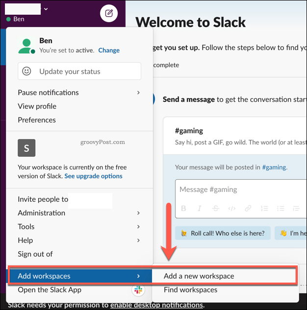 Добавяне на множество работни полета на Slack