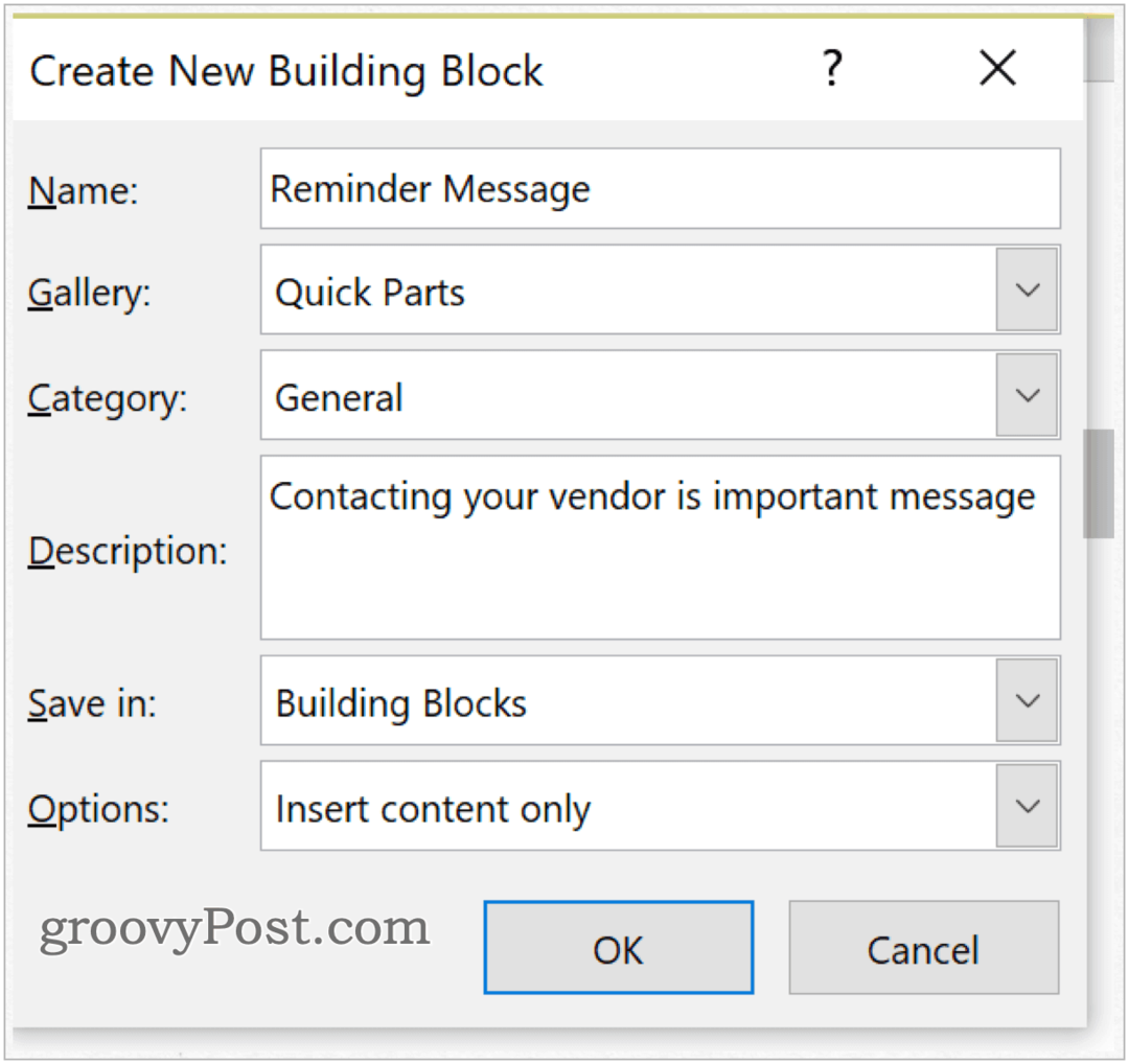 Как да използвате строителни блокове в Microsoft Word