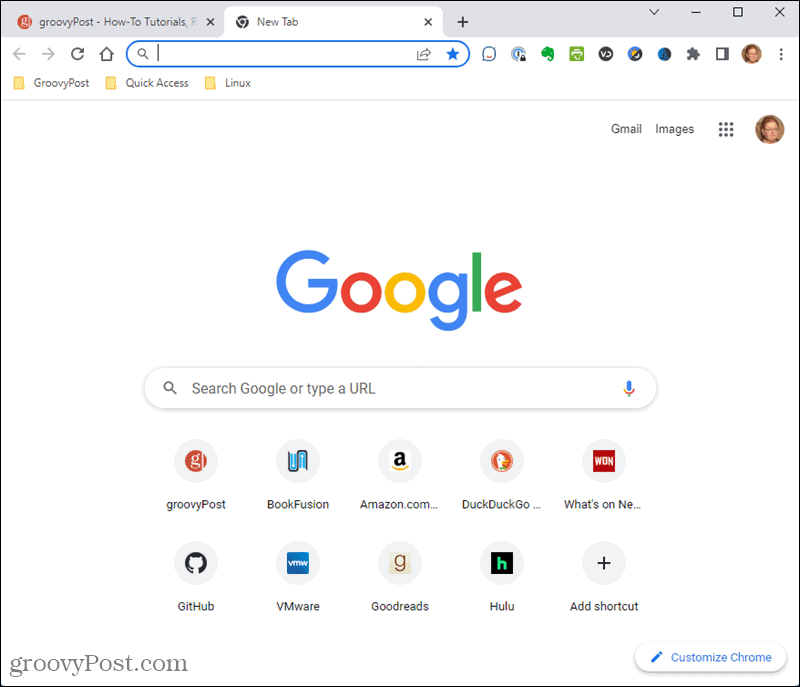 Нов раздел по подразбиране в Chrome