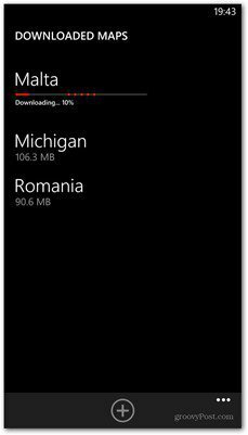 Изтегляне на карта на Windows Phone 8