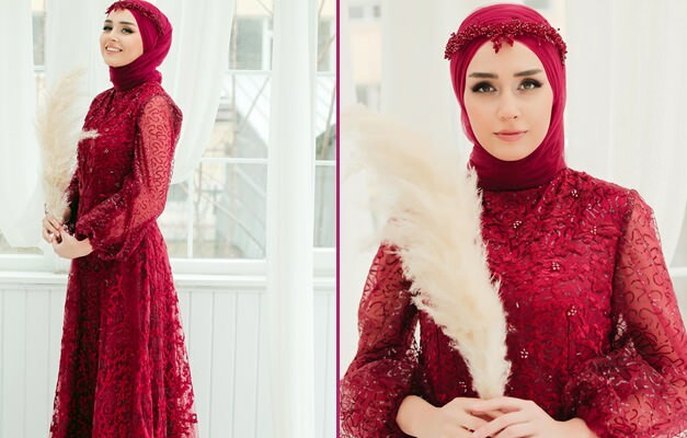 Най-стилните вечерни рокли на хиджаб за къна нощи! Вечерна рокля на Хиджаб 2020