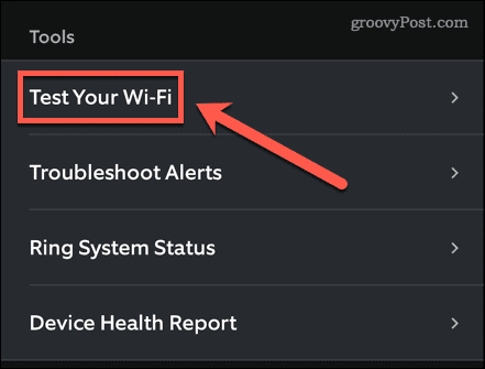 тест за позвъняване на wifi
