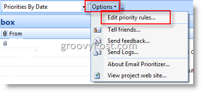 Приоритет на имейла на Microsoft: groovyPost.com
