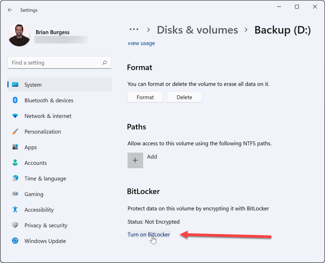 Използвайте Bitlocker, за да отидете на Windows 11