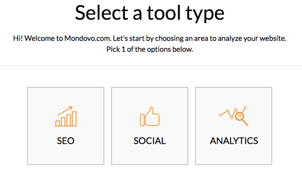 Изберете тип инструмент в Mondovo.