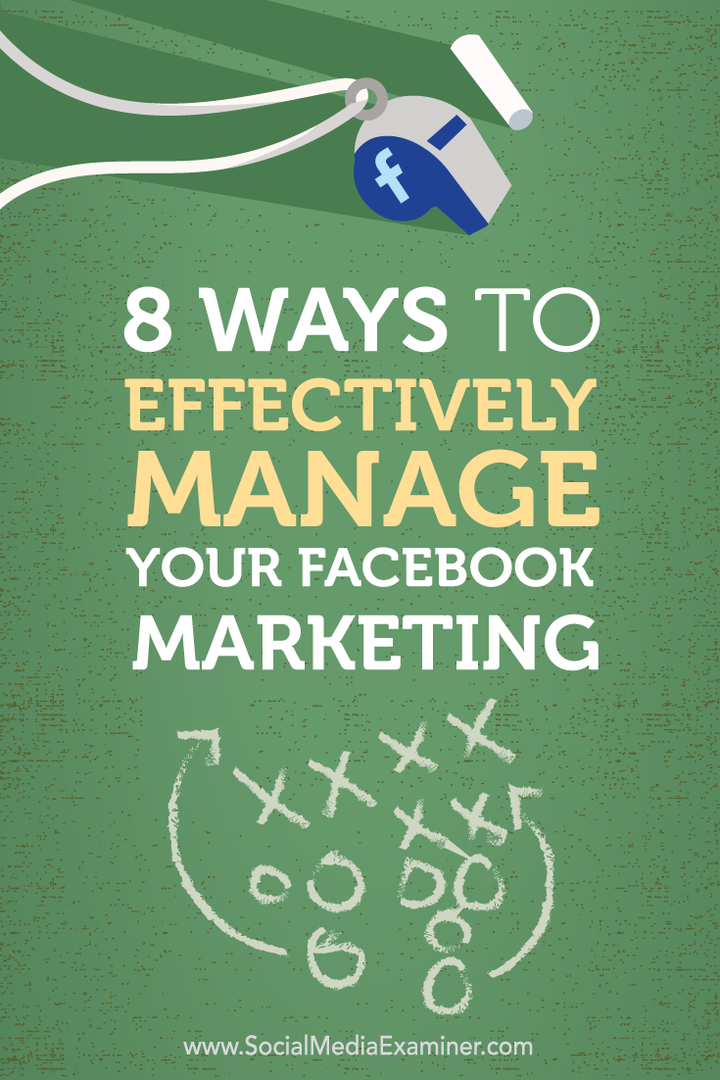 8 начина за ефективно управление на вашия маркетинг във Facebook: Проверка на социалните медии