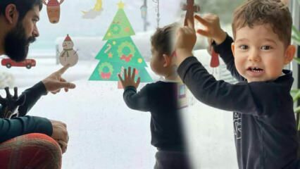 Бурак Йозчивит и синът на Фаран Евчен Каран срещнаха бебешки сняг за първи път!