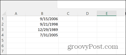 Excel дати с премахнати времена