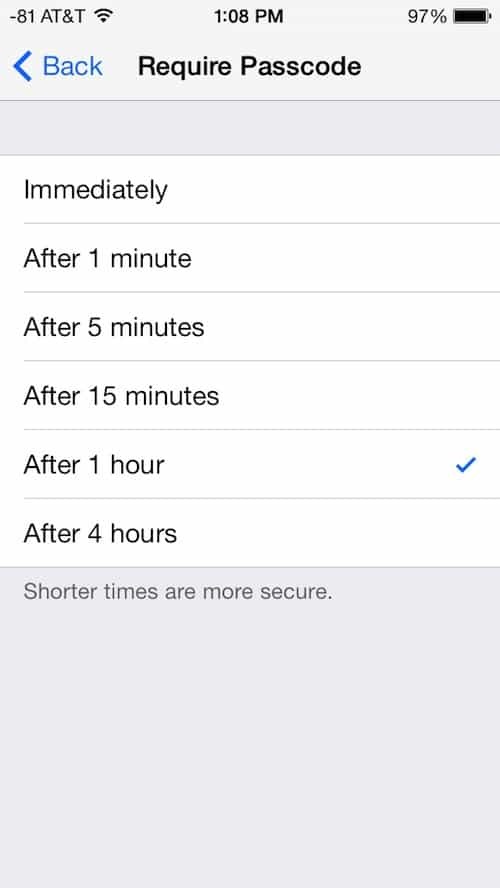 Как да настроите, или изключите, заключване на парола в iOS 7