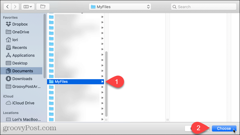 Изберете папка по подразбиране, която да се отвори в Finder на вашия Mac