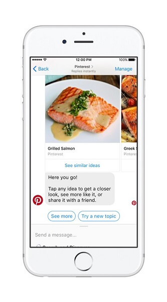 Ботът на Pinterest носи мощта на Pinterest Search и препоръки за Messenger.