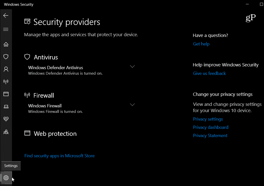 Какво е новото с Windows 10 октомври 2018 г. Актуализирайте настройките за сигурност