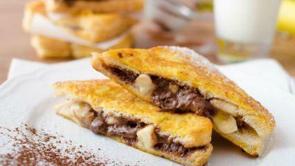 Рецепта за френски тост с банан и шоколад 