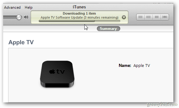 Apple TV Update Progress