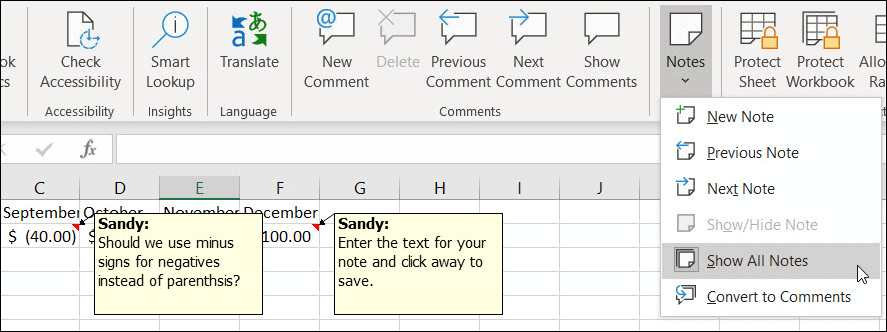 Показване на всички бележки в Excel