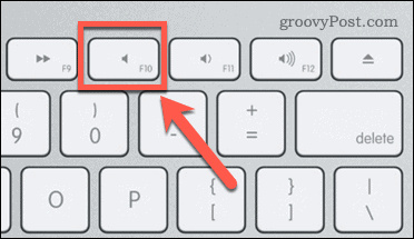 клавиш за заглушаване на mac