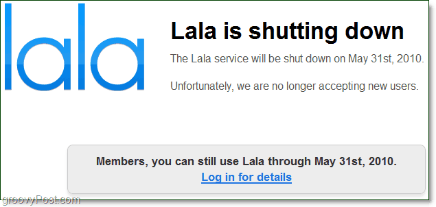 lala.com се изключва