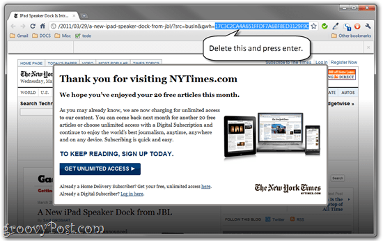 Как да заобиколите Paywall на New York Times и да прочетете статиите на NYTimes.com безплатно