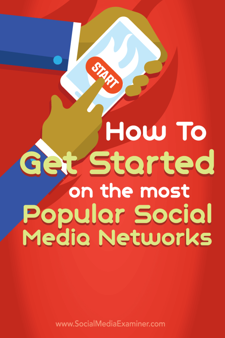 Как да започнем с най-популярните мрежи за социални медии: Social Media Examiner