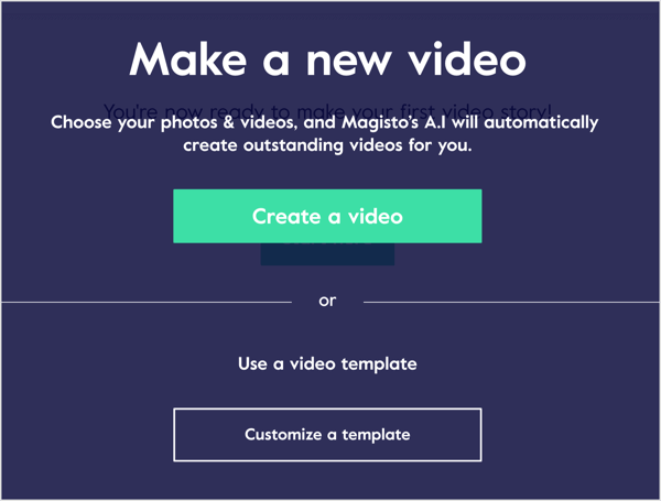 Създайте видеоклип в Magisto, като използвате вашите снимки и видеоклипове или работите от видео шаблон.