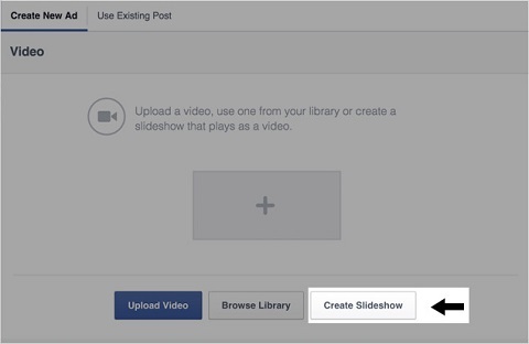 инструмент за слайдшоу във facebook