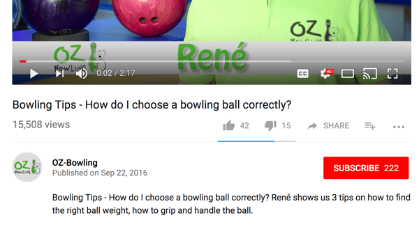 OZ-Bowling преведе оригиналното си немско заглавие и описание на английски.