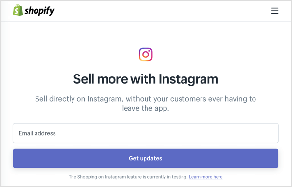 instagram пазаруване след shopify бета програма регистрация