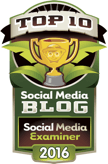 значка на социалните медии Топ 10 на социалните медии в блога за 2016 г.