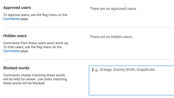 Възможността за блокиране на коментари с определени думи е една от най-добрите функции на YouTube за модериране на канали.