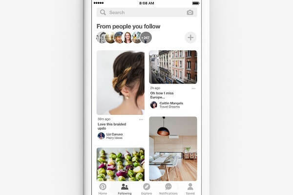 Pinterest обяви, че въвежда нов начин за откриване на идеи от хората и марките, които вече следвате в платформата.