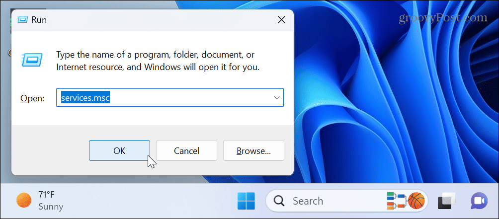 Коригирайте грешка в Windows Update 0x8007001d