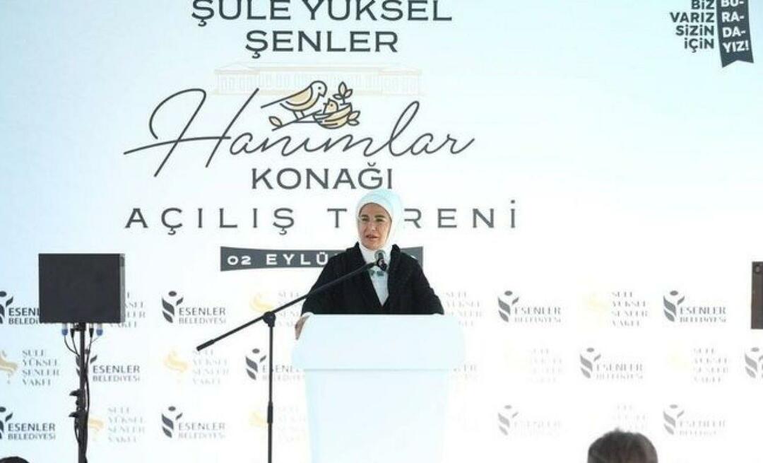 Емине Ердоган присъства на откриването на имението Şule Yüksel Şenler Mansion
