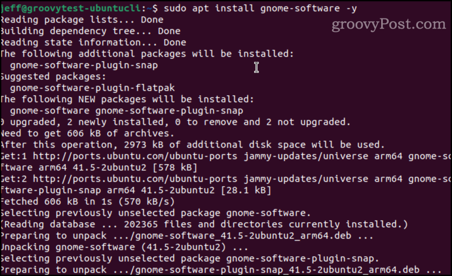 apt инсталиране на софтуер gnome